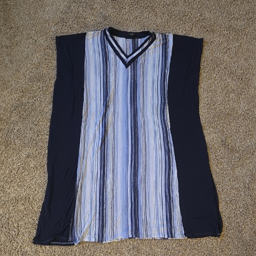 Striped V-Neck Dress